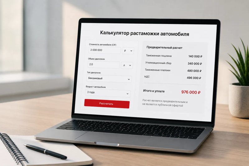 На сайте WHITE WAY auto появился калькулятор растаможки автомобиля